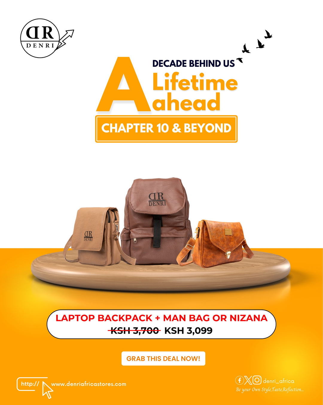 Laptop Backpack + Man bag or Nizana