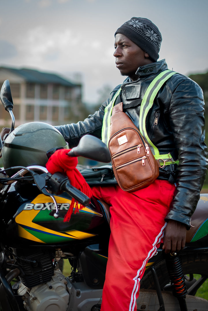 Denri Mini Umbra Chest Bag | Compact Chest / Sling Bag | Everyday & Street Carry | Lightweight Build, Front Zipper & Adjustable Strap | Sleek, Hands-Free Essential