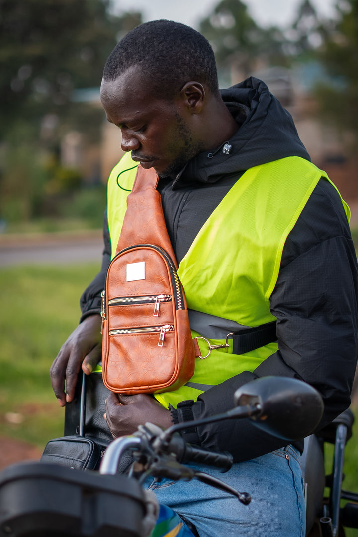 Denri Mini Umbra Chest Bag | Compact Chest / Sling Bag | Everyday & Street Carry | Lightweight Build, Front Zipper & Adjustable Strap | Sleek, Hands-Free Essential