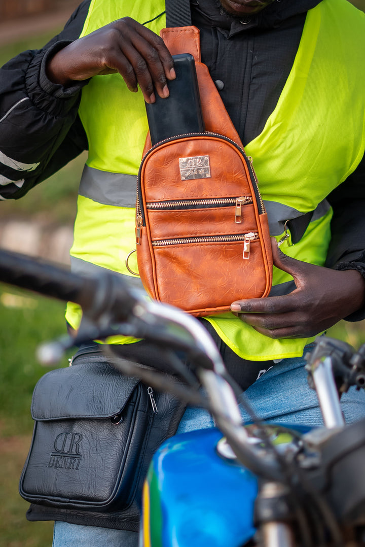 Denri Mini Umbra Chest Bag | Compact Chest / Sling Bag | Everyday & Street Carry | Lightweight Build, Front Zipper & Adjustable Strap | Sleek, Hands-Free Essential