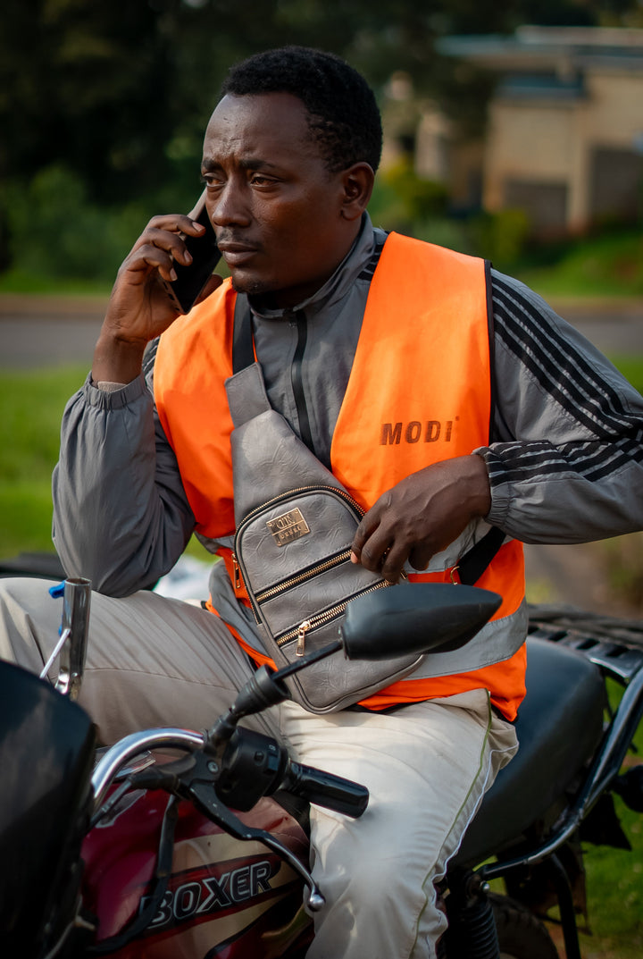 Denri Mini Umbra Chest Bag | Compact Chest / Sling Bag | Everyday & Street Carry | Lightweight Build, Front Zipper & Adjustable Strap | Sleek, Hands-Free Essential