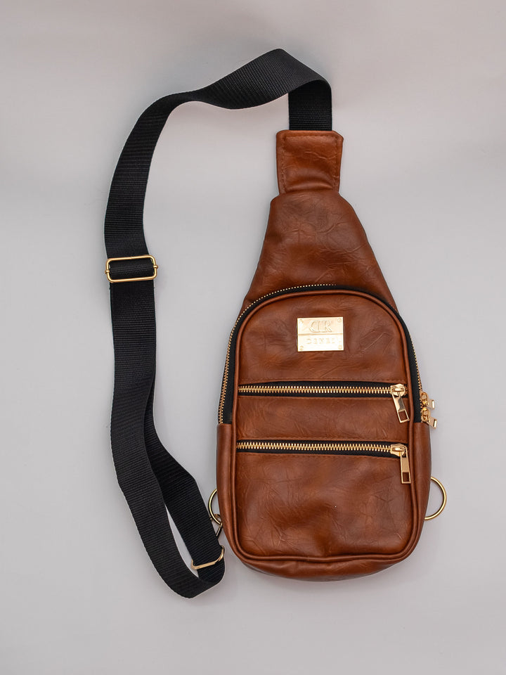 Denri Mini Umbra Chest Bag | Compact Chest / Sling Bag | Everyday & Street Carry | Lightweight Build, Front Zipper & Adjustable Strap | Sleek, Hands-Free Essential