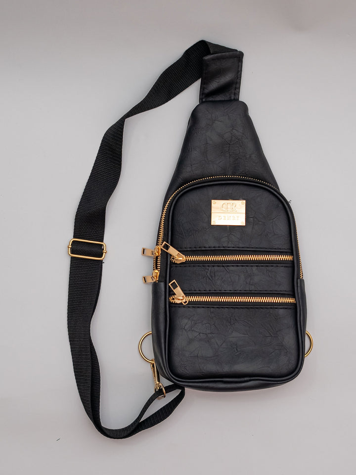 Denri Mini Umbra Chest Bag | Compact Chest / Sling Bag | Everyday & Street Carry | Lightweight Build, Front Zipper & Adjustable Strap | Sleek, Hands-Free Essential