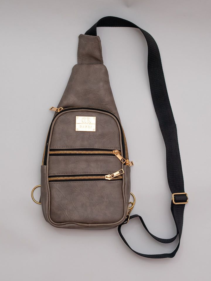 Denri Mini Umbra Chest Bag | Compact Chest / Sling Bag | Everyday & Street Carry | Lightweight Build, Front Zipper & Adjustable Strap | Sleek, Hands-Free Essential