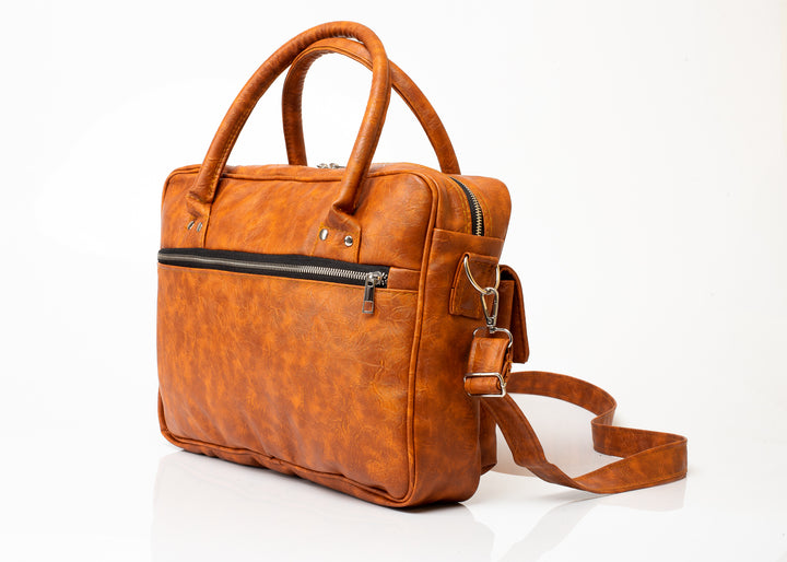 Denri Nova briefcase bag | Modern Briefcase | Work & Professional Use | Leather Finish, Padded Laptop Compartment & Multiple Pockets | Sleek, Business-Ready Structure
