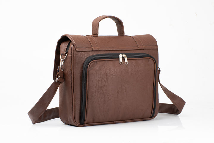 Denri Briefcase Bag | Structured Work Briefcase | Office & Professional Use | Zip Main Compartment, Inner Lined Pocket & Detachable Strap | Stylish, Functional Everyday Briefcase