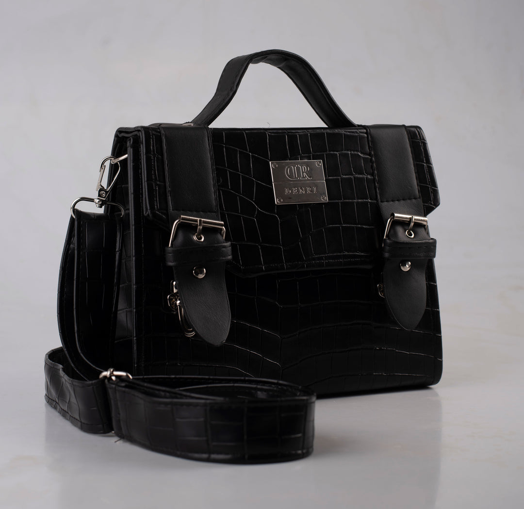 Denri Santana | Top-Flap Sling Handbag | Daily & Occasion Carry | Premium Leather, Adjustable Sling Strap | Sleek & Versatile