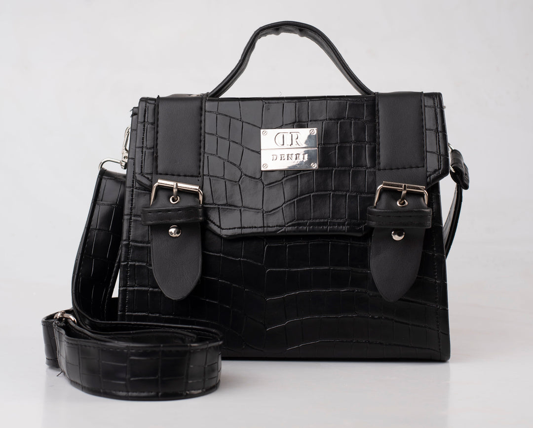 Denri Santana | Top-Flap Sling Handbag | Daily & Occasion Carry | Premium Leather, Adjustable Sling Strap | Sleek & Versatile
