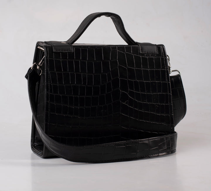 Denri Santana | Top-Flap Sling Handbag | Daily & Occasion Carry | Premium Leather, Adjustable Sling Strap | Sleek & Versatile