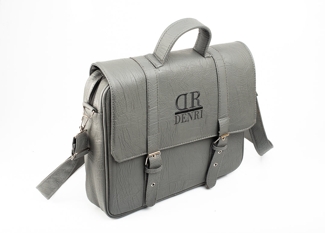 Denri Briefcase Bag | Structured Work Briefcase | Office & Professional Use | Zip Main Compartment, Inner Lined Pocket & Detachable Strap | Stylish, Functional Everyday Briefcase