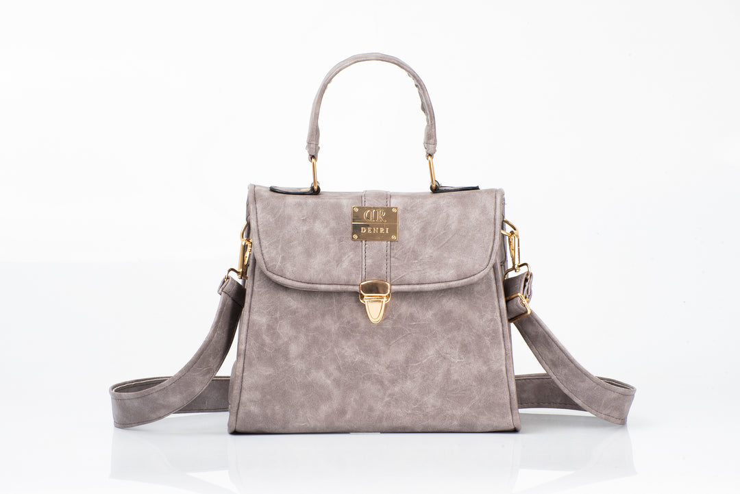 Denri Mini Zuri | Versatile Top-Handle & Crossbody Handbag | Work, Everyday & Evening Carry | High-Quality Leather with Ergonomic Handles, Detachable Adjustable Strap & Multiple Compartments