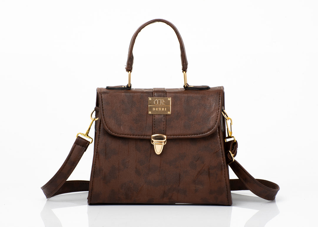 Denri Mini Zuri | Versatile Top-Handle & Crossbody Handbag | Work, Everyday & Evening Carry | High-Quality Leather with Ergonomic Handles, Detachable Adjustable Strap & Multiple Compartments