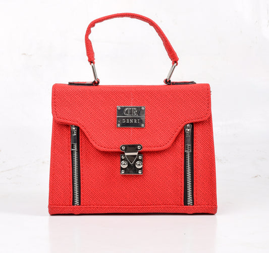 Karina Pattern Red Handbag