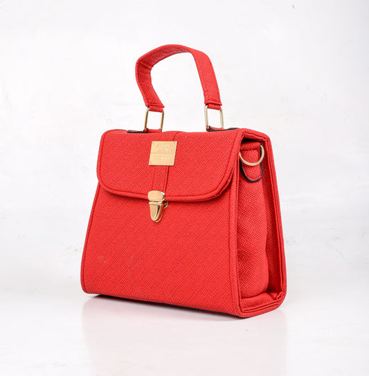 Mini Zuri Pattern Red Handbag