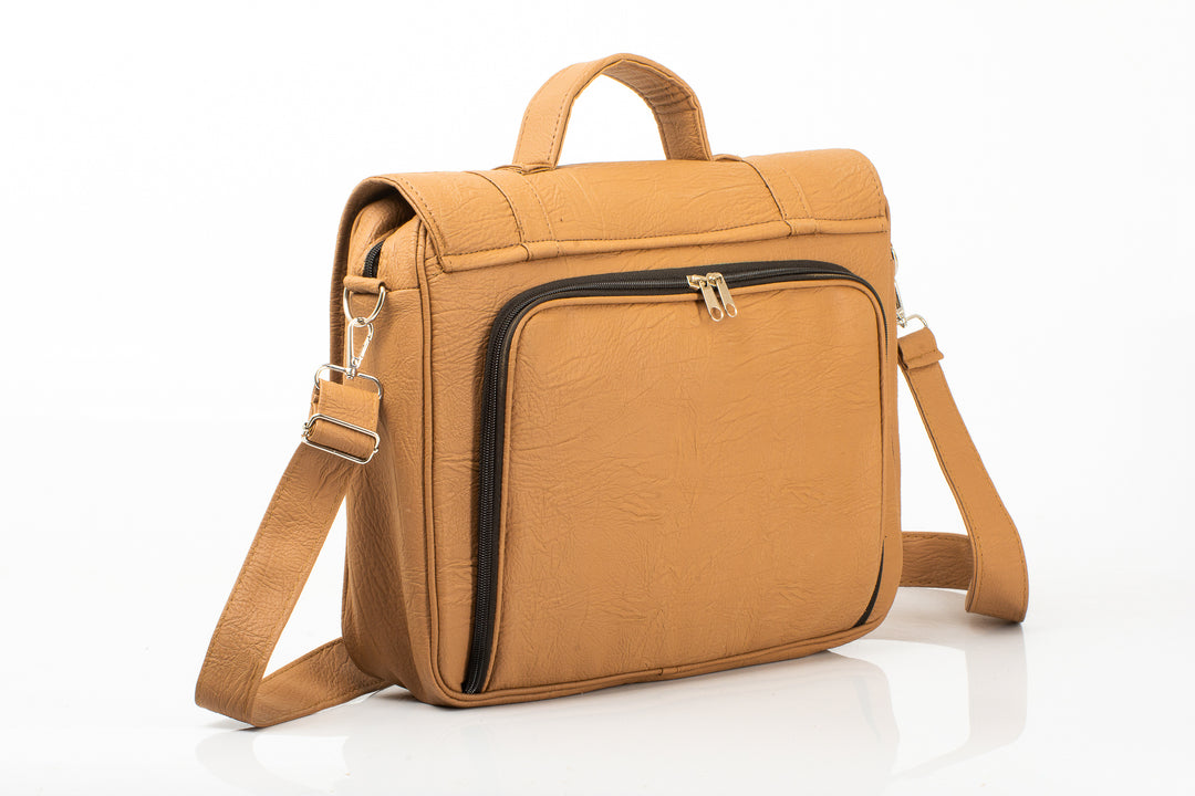 Denri Briefcase Bag | Structured Work Briefcase | Office & Professional Use | Zip Main Compartment, Inner Lined Pocket & Detachable Strap | Stylish, Functional Everyday Briefcase