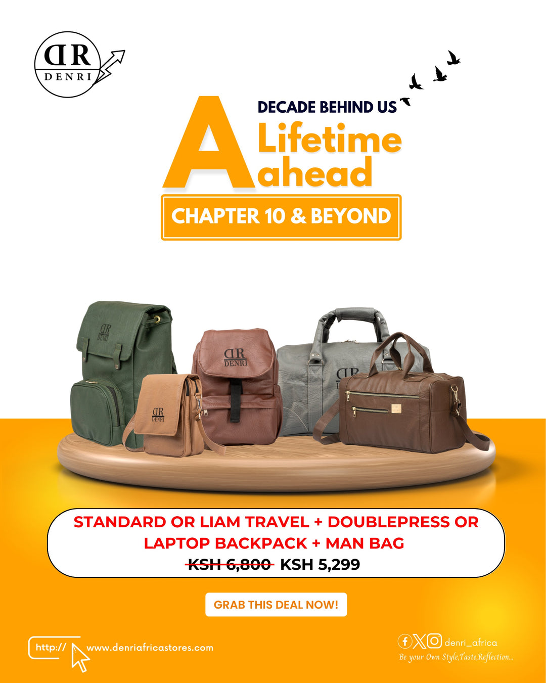 Standard or Liam Travel + Double Press or Laptop Backpack + Man bag