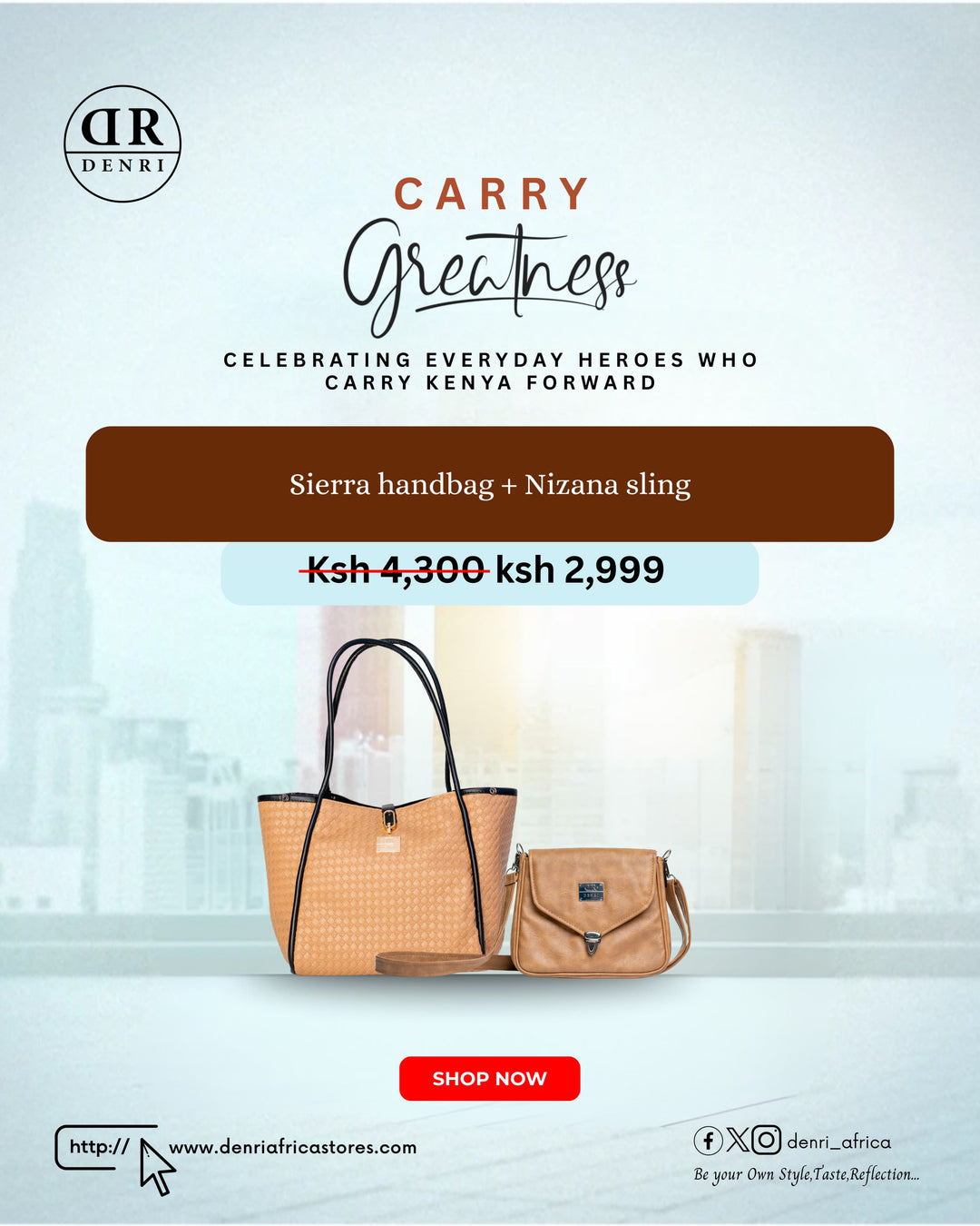 Sierra Handbag + Nizana Sling Bag