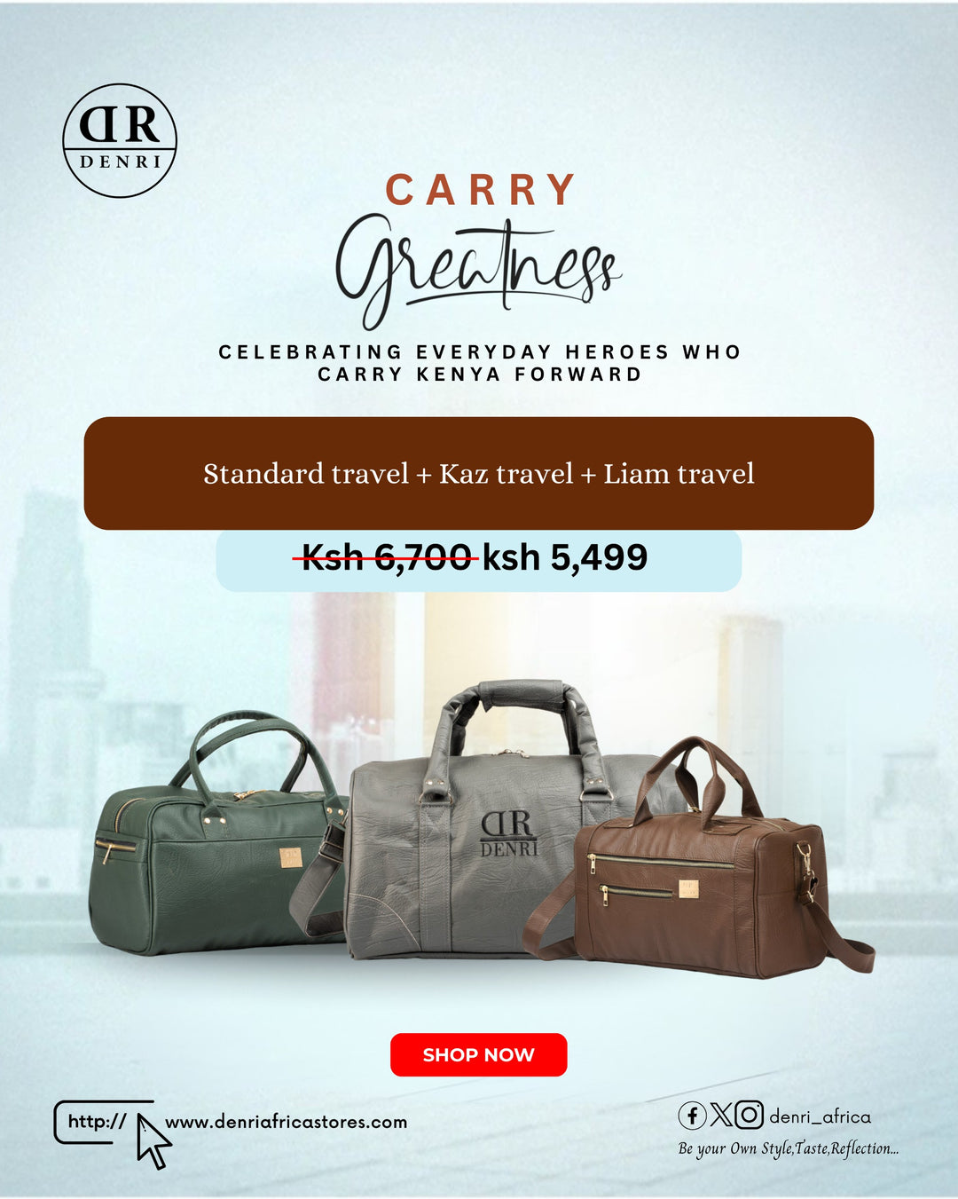 Standard Travel + Kaz Travel + Liam Travel