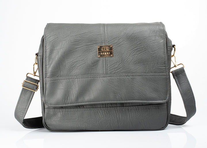 Denri Fayola Messenger Bag | Professional Messenger | Work & Commute Essentials | Superior Leather, Laptop Compartment & Multiple Pockets | Sleek, Organized Carry