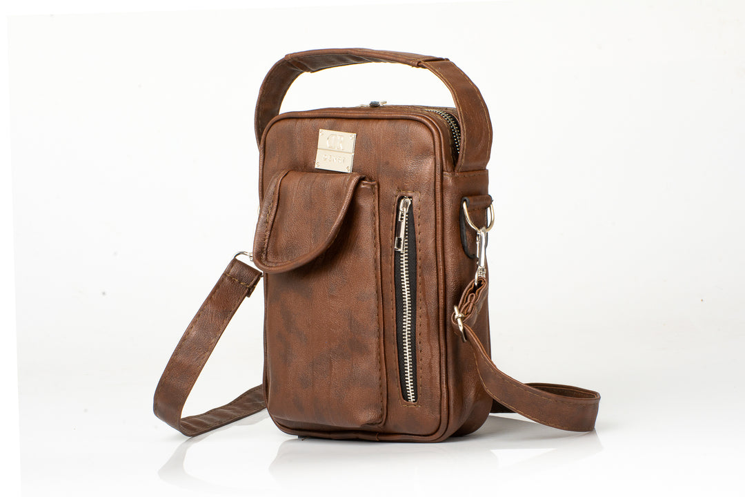 Denri Mini Man Bag | Compact Crossbody Sling | Urban Day-Out Carry | 1 Internal + 3 External Pockets, Adjustable Strap | Colorful Everyday Essential