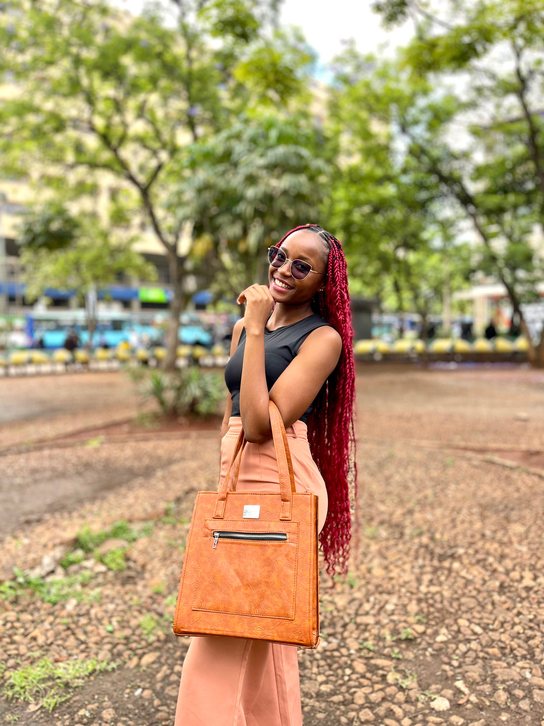 Denri Amaya | 3-in-1 Handbag (Handbag • Shoulder • Crossbody) | Work, Travel & Casual Essentials | High-Quality Croc-Texture Leather (Vegan) | Elegant, Versatile Statement Piece