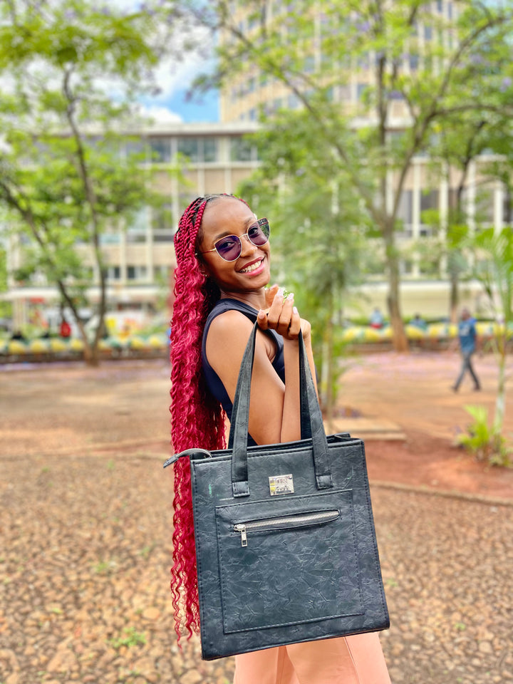 Denri Amaya | 3-in-1 Handbag (Handbag • Shoulder • Crossbody) | Work, Travel & Casual Essentials | High-Quality Croc-Texture Leather (Vegan) | Elegant, Versatile Statement Piece