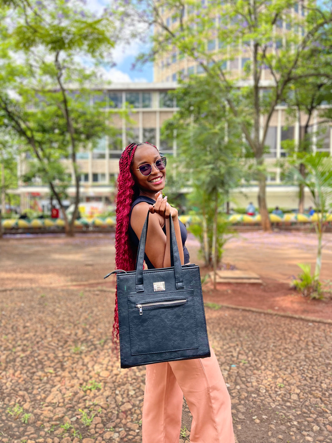 Denri Amaya | 3-in-1 Handbag (Handbag • Shoulder • Crossbody) | Work, Travel & Casual Essentials | High-Quality Croc-Texture Leather (Vegan) | Elegant, Versatile Statement Piece
