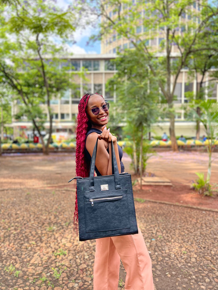 Denri Amaya | 3-in-1 Handbag (Handbag • Shoulder • Crossbody) | Work, Travel & Casual Essentials | High-Quality Croc-Texture Leather (Vegan) | Elegant, Versatile Statement Piece