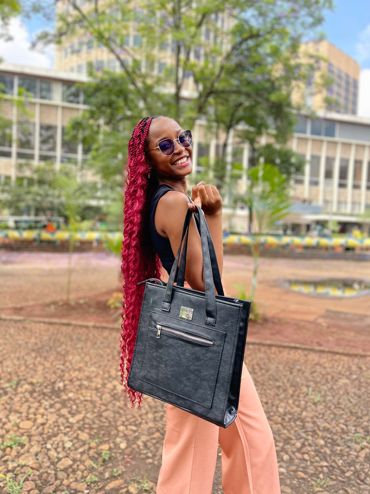 Denri Amaya | 3-in-1 Handbag (Handbag • Shoulder • Crossbody) | Work, Travel & Casual Essentials | High-Quality Croc-Texture Leather (Vegan) | Elegant, Versatile Statement Piece
