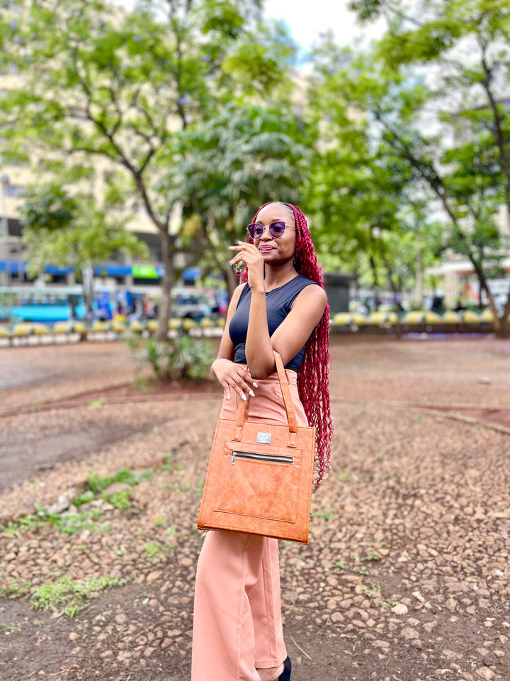 Denri Amaya | 3-in-1 Handbag (Handbag • Shoulder • Crossbody) | Work, Travel & Casual Essentials | High-Quality Croc-Texture Leather (Vegan) | Elegant, Versatile Statement Piece