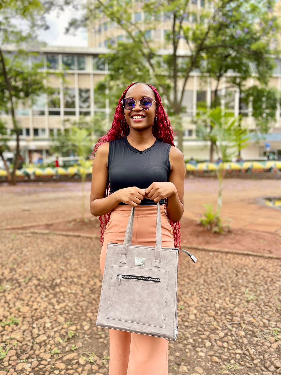 Denri Amaya | 3-in-1 Handbag (Handbag • Shoulder • Crossbody) | Work, Travel & Casual Essentials | High-Quality Croc-Texture Leather (Vegan) | Elegant, Versatile Statement Piece