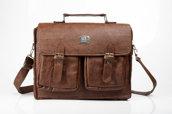 Denri Feroz Briefcase Bag | Bold Statement Bag | Evening & Special Use | Premium Material, Zip Closure & Chain Detail | Chic, Eye-Catching Essential