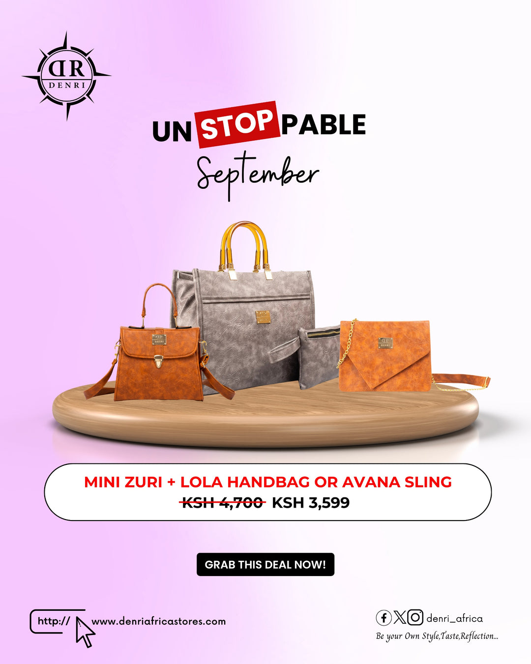 Mini Zuri + Lola Handbag or Avana Sling