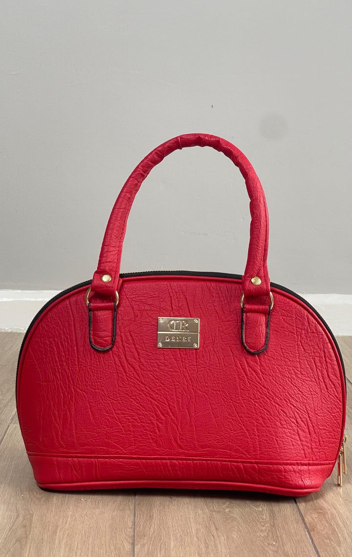 Denri Oval | Sleek Oval Handbag | Formal & Casual Carry | Lightweight, Firm Handle & 2 Internal Pockets | Chic Versatile Statement