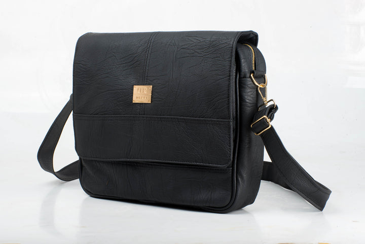 Denri Fayola Messenger Bag | Professional Messenger | Work & Commute Essentials | Superior Leather, Laptop Compartment & Multiple Pockets | Sleek, Organized Carry