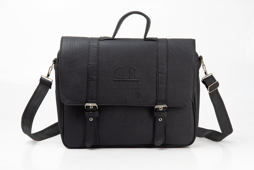 Denri Briefcase Bag | Structured Work Briefcase | Office & Professional Use | Zip Main Compartment, Inner Lined Pocket & Detachable Strap | Stylish, Functional Everyday Briefcase
