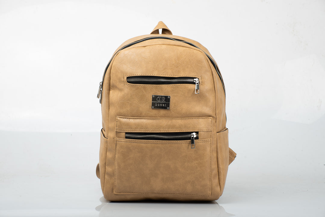 Denri Jabari Compact Laptop Backpack – Lightweight Everyday Bag Pack with Front Pocket | Stylish men, women Leather Backpack Kenya, Laptop Bag Nairobi, School, Hiking & Travel Backpacks