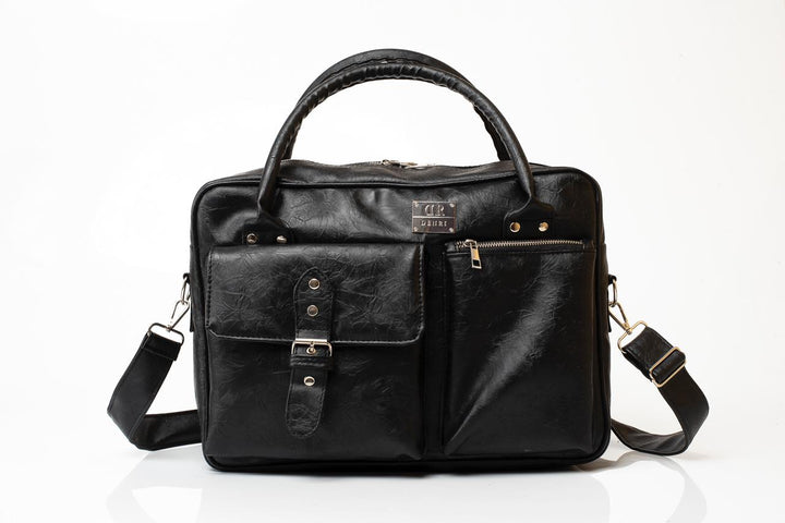 Denri Nova briefcase bag | Modern Briefcase | Work & Professional Use | Leather Finish, Padded Laptop Compartment & Multiple Pockets | Sleek, Business-Ready Structure