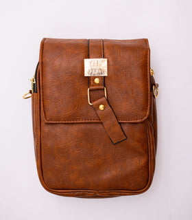 Denri Zane Man Bag | Premium Material, 3 External Zip Pockets & Adjustable Strap