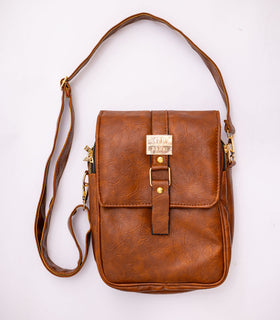 Denri Zane Man Bag | Premium Material, 3 External Zip Pockets & Adjustable Strap