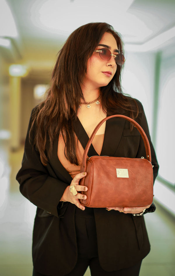 Denri Mandy Handbag | Vegan Leather, 4 Interior Compartments, Adjustable Handle