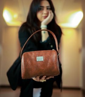 Denri Mandy Handbag | Vegan Leather, 4 Interior Compartments, Adjustable Handle