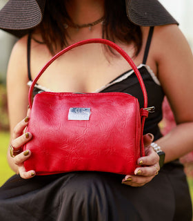 Denri Mandy Handbag | Vegan Leather, 4 Interior Compartments, Adjustable Handle