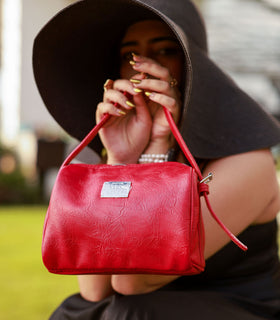 Denri Mandy Handbag | Vegan Leather, 4 Interior Compartments, Adjustable Handle