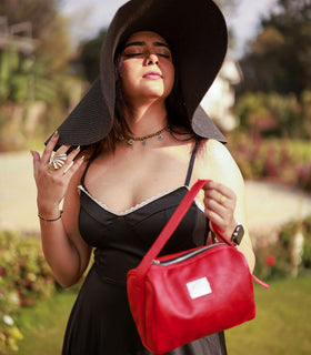 Denri Mandy Handbag | Vegan Leather, 4 Interior Compartments, Adjustable Handle