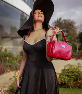Denri Mandy Handbag | Vegan Leather, 4 Interior Compartments, Adjustable Handle