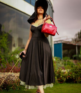 Denri Mandy Handbag | Vegan Leather, 4 Interior Compartments, Adjustable Handle