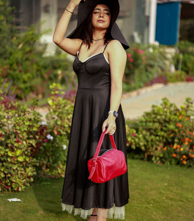Denri Mandy Handbag | Vegan Leather, 4 Interior Compartments, Adjustable Handle