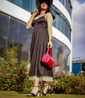 Denri Mandy Handbag | Vegan Leather, 4 Interior Compartments, Adjustable Handle