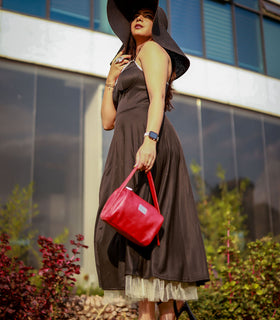 Denri Mandy Handbag | Vegan Leather, 4 Interior Compartments, Adjustable Handle